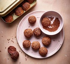 Rum truffles Rum Truffles, Olive Magazine, Homemade Irish Cream, Delicious Christmas Desserts, Peanut Butter Truffles, Best Christmas Desserts, Peppermint Cream, Christmas Fudge, Homemade Food Gifts