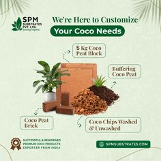 an advertisement with different types of cocoa