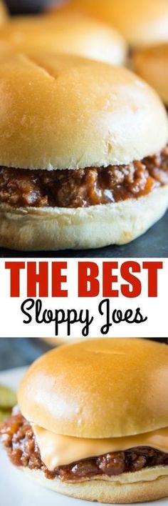 the best sloppy joes are made with only three ingredients, and they're ready to be eaten