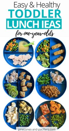 the easy and healthy toddler lunches for one - year olds are perfect to make