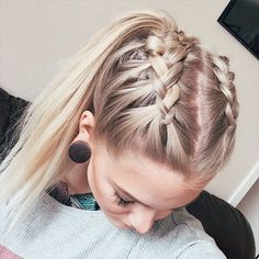 Another day another braid. French Braid Hairstyles, Cool Braids, Penteado Cabelo Curto, Festival Hair, Spring Hairstyles, Braids For Long Hair, Summer Hairstyles