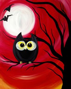 an image of a black cat on a red background with the words spooky nite