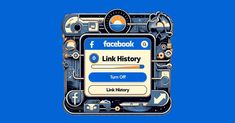 facebook's link history is displayed on a computer screen