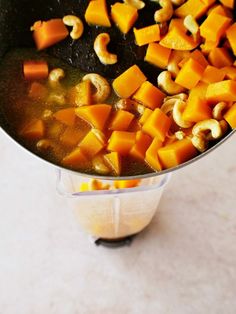 the food is being cooked in the pot on the stove top and ready to be eaten