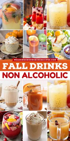 Sip into the season with easy fall drinks! Our non-alcoholic recipes, featuring cider, punch, smoothies, and sangria,  offer a simple yet delightful taste of autumn. With every sip, embrace the cozy flavors of fall most positively. Try one today and enjoy! Refreshing Fall Drinks, Easy Fall Punch Recipes Non Alcoholic, Fall Drink Nonalcoholic, Non Alcoholic Drinks Fall, Apple Cider Drink Recipes Non Alcoholic, Warm Fall Drinks Non Alcoholic, Fall Party Drinks Non Alcoholic, Fall Recipes Drinks, Punch For Thanksgiving