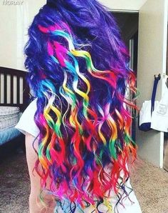 Crazy Color Hair Ideas, Exotic Hair Color, Exotic Hairstyles, Rainbow Hair Color, Cute Hair Colors, Hair Color Crazy, Multicolored Hair, Beautiful Hair Color, Pretty Hair Color