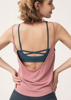 Seductive Backless Scrunch Butt Yoga Onesie • Value Yoga Fitness Tank Top, Backless Tank Top, Sports Tank Top, Womens Clothing Patterns, Sleeveless Outfit, Sports Activewear, Sports Vest, Gym Tank Tops, Yoga Tank Tops