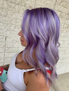 Lavender Blonde, Silver Purple Hair, Lilac Hair Color, Trendy We Fryzurach