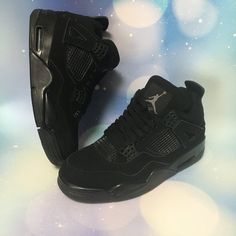 Brand New Men Size , No Worn Offer Accepted Casual Black Air Jordan 4 With Boost Midsole, Black Air Jordan 4 With Boost Midsole For Streetwear, Black Low-top Air Jordan 4 With Boost Midsole, Casual Black Low-top Air Jordan 4, Black Urban Style Lace-up Jordan Shoes, Black Air Jordan 4 High-top Sneakers, Black High-top Air Jordan 4 For Sports, Black High-top Air Jordan 4, Black Leather Air Jordan 4 For Streetwear