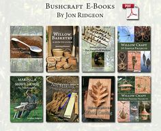 the cover of bushcraft e - books by jon ridgeon