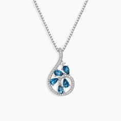 Made in 925 Sterling SilverNecklace Type: Pendant NecklacePendant Height: 2.6 cmPendant Width: 1.4 cmPendant Shape: Pear ShapeGemstone: Pear Cut Natural London Blue TopazGemstone Size: 3 mm x 5 mm (5 Gemstones)Birthstone: NovemberChain Type: Box ChainChain Length: 45 cmChain Thickness: 1.0 mmClasp: Spring RingMaterial: Rhodium Plated Sterling SilverWeight: 5.00 gm Fine Jewelry Sapphire Drop Necklace, Sapphire Teardrop Pendant Necklace In Sterling Silver, Teardrop Sapphire Necklace In Fine Jewelry Style, Sterling Silver Teardrop Pendant Necklace With Stones, Diamond Teardrop Necklace With Gemstone Accents, Sterling Silver Teardrop Necklace With Gemstone Accents, Sapphire Gemstone Drop Necklaces, Sapphire Drop Gemstone Necklace, Diamond Teardrop Necklaces With Gemstone Accents