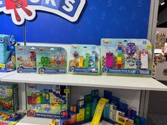 toys are on display at the store