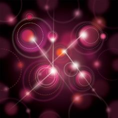 an abstract purple background with circles and lines