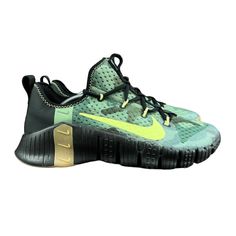 Nike Free Metcon Camo Green Black Gum Shoes Cj0861-032 Men's Size 11.5 New Without A Box. Shoes Will Ship With Extra Care.