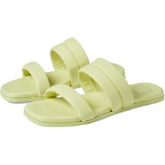 Dolce Vita Adore Lemon Cream Leather Slide Sandals - New In Box Take Every Step In A Sleek And Stylish Way By Wearing Dolce Vita Adore Sandals. Leather Upper. Man-Made Lining And Footbed. Open Squared Toe. Slip-On Style. Trendy Yellow Leather Sandals, Yellow Leather Summer Sandals, Yellow Sandals For Spring Day Out, Chic Flat Yellow Sandals, Chic Yellow Flat Sandals, Yellow Synthetic Sandals For Day Out, Ivory Sandals, Taupe Sandals, Strappy Block Heel Sandals