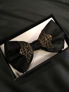 Black Ties by MH Collection - Etsy Luxury Bow Tie Back Ties For Business, Luxury Satin Bow Ties For Business, Luxury Black Suit And Tie Accessories As Gift, Luxury Bow Ties For Formal Occasions, Elegant Bow Tie With Butterfly Knot, Elegant Bow With Butterfly Knot, Black Bow Tie And Suit Accessories For Party, Black Party Suit And Tie Accessories With Bow Tie, Classic Gold Bow For Black Tie Events