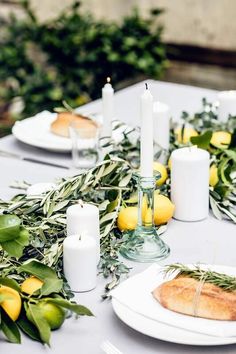 Citrus Wedding Table
 
summer wedding. table settings. citrus decor. italian wedding, greek wedding. table setting with citrus Tuscan Tablescape, Wedding Themes Summer, Summer Tables, Destination Wedding Planner, Wedding Cake Designs, Bridal Shower Theme, Dining Table Decor