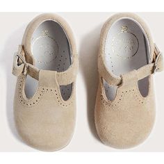 A traditional style for your toddler that can be dressed up or down! These T-Bar Beige Leather Baby Shoes are designed in Spain, using 100% Leather. They have a cushioned instep and a flexible sole that has little feet in mind for first steps of walking. They are secured by a popper fastening and are detailed with fine contrasting stitching on the top of the shoe. Leather Upper / Leather Sole. Made in Spain. Wipe clean with care. Button Fastening. Responsibly made | Pepa London | Baby Suede T-Ba Contrasting Stitching, London Baby, T Bar Shoes, Shoes Beige, Leather Baby Shoes, Swimming Bathing Suits, London Shoes, Leather Baby, Boy Accessories