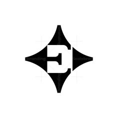 the letter e is made up of two intersecting shapes