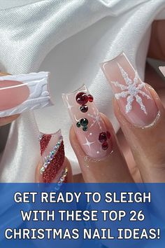 Get inspired by 26 Christmas nail ideas for 2024, blending holiday colors like red, white, green, and glitter into festive nail art. Whether you’re opting for simple or bold designs, these acrylic nails in almond, oval, and squoval shapes will capture the holiday spirit. Dip nails or gel nails with rhinestones add a classy and elegant touch to your Christmas mood. Dip Nails, Dipped Nails