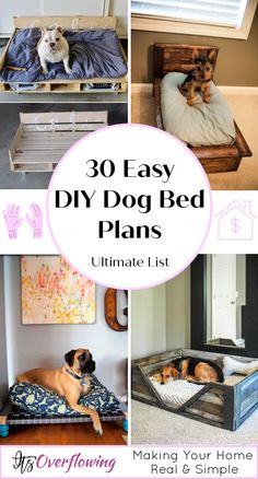 the ultimate diy dog bed plans that are easy to make and great for your home