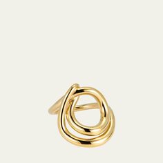 Charlotte Chesnais ring Approx. 0.89" length x 0.1" width 18-karat gold vermeil over sterling silver Made in Portugal Gold-tone Polished Finish Rings, Modern 14k Gold-tone Rings, Polished 14k Gold-tone Rings, Modern Gold-plated Gold-tone Rings, Modern Gold-tone Gold-plated Rings, Modern Gold-tone Gold Plated Rings, Modern Gold-tone Rings With Polished Finish, Luxury Gold Snake Ring With Polished Finish, Modern Gold-tone Round Ring