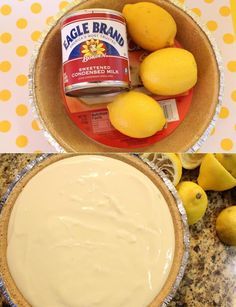 an image of a bowl of food with lemons on the table next to it