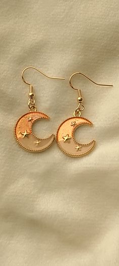 Rose Gold Moon and Star Earrings Spartanburg Sc, Moon And Star Earrings, Gold Moon, Moon And Star, Star Earrings, Jewelry Earrings Dangle, Etsy Earrings, Dangle Drop Earrings, Dangle Earrings