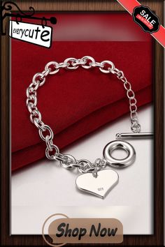 Fashion Jewelry Double Heart 925 Sterling Silver Chain Bracelets for Women Silver Heart Bracelet With Sterling Clasp For Valentine's Day, Mother's Day Silver Chain Bracelet With Heart Charm, Silver Bracelet With Sterling Silver Clasp For Valentine's Day, Silver Charm Bracelet For Valentine's Day, Round Sterling Silver Bracelet For Valentine's Day, Silver Heart Pendant Bracelets For Mother's Day, Silver Chain Bracelet For Valentine's Anniversary, Silver Chain Bracelet For Anniversary On Valentine's Day, Mother's Day Silver Bracelets With Heart Pendant