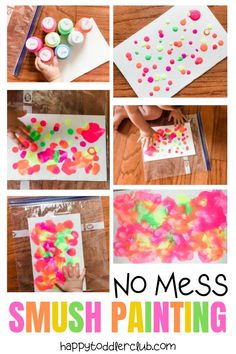 no mess art project for toddlers to do with the kids