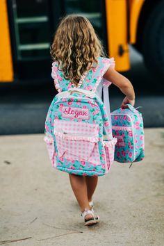 Kids Lunch Bag Matching Backpack Floral Backpack - Etsy Preppy Pink Backpack For School, Pink Preppy Backpack For School, Preppy Pink School Bag, Preppy Pink Bag For School, Preppy Pink Bags For School, Cute School Backpack For Spring, Cute Pink Backpack For School Events, Cute Student Backpack For Spring, Cute Pink Bags For School Events