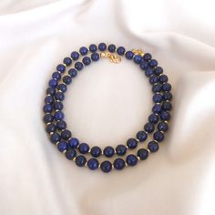 Everyday Blue Jewelry With 8mm Beads, Necklace With 8mm Round Lapis Lazuli Beads, Lapis Lazuli Round Beaded Necklaces, Lapis Lazuli Necklaces With 8mm Beads, Lapis Lazuli Necklace With 8mm Beads, Sapphire Jewelry With 8mm Beads, Blue Necklaces With 8mm Beads As A Gift, Blue Necklaces With 8mm Beads For Gift, Elegant Blue Necklaces With 8mm Beads