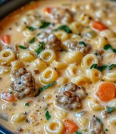 Soup Lovers | Creamy Parmesan Italian sausage ditalini soup | Facebook Ditalini Soup, Warm Soup Recipes, Quick Soup Recipes, Italian Sausage Soup, Soup Ingredients, Thomas Keller, Sausage Soup, Creamy Parmesan, Small Pasta