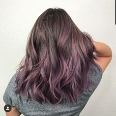 Guytang Mydentity, Purple Hair Highlights, Color Balayage, Dusty Lavender, Purple Highlights, Brown Hair Balayage