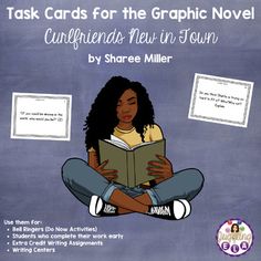 Are you tired of using handouts? Are you looking for a good way to differentiate? Have you tried using task cards? Task Cards are a great teaching tool that can be used in a variety of ways.These task cards are a great accompaniment to students reading the graphic novel Curlfriends New in Town by Sh...