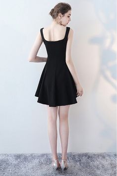 Shop Little Black Mini Homecoming Party Dress Flare with Straps online. SheProm offers formal, party, casual & more style dresses to fit your special occasions. Mini Length Party Dresses, Black Mini Length Dress For Prom, Fit And Flare Dress For Night Out, Black Sleeveless Evening Dress For Prom Season, Black Sleeveless Evening Dress For Prom, Party Mini Dress In Specific Color, Solid Fit And Flare Dress For Night Out, Black Sleeveless Dress For Evening Prom, Solid Color A-line Party Evening Dress