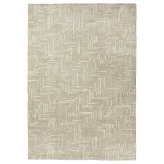 a beige rug with white lines on it