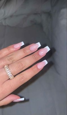 Tapered Square Nails, Gel Nails Diy, Simple Gel Nails, Pointed Nails, Summery Nails, Classy Acrylic Nails, Soft Nails