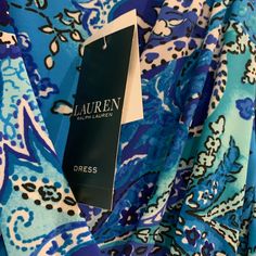 Ralph Lauren Tropical Color Dress Brand New Size 6 Ralph Lauren Blue Summer Dress, Casual Blue Ralph Lauren Dress, Elegant Blue Ralph Lauren Dress, Tropical Colors, Lauren Green, Ralph Lauren Dresses, Ralph Lauren Dress, Color Dress, Ralph Lauren Blue