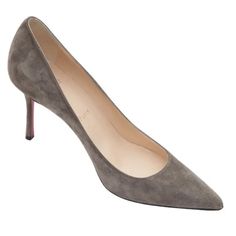 Guaranteed Authentic Christian Louboutin Grey Suede Leather Pigalle 85mm Pumps Details: - Pointed Toe. - Grey Suede Uppers. - Leather Insole And Sole. Sz: 38 Measurements (Approx): - Insole, 9.75" - Heel Height, 85mm; 3.5" Condition: Very Good - Light Wear To Suede. - Light Nick To Suede At Left Toe. - Light Wear To Lining. - On The Right Foot, I Had A Cushion Inside By Vamp Area, I Took Out And Leather Lining Came Up A Little, Please Refer To Picture. - Light Sole/Heel Wear. - No Visual Signs O Calf Leather Heels With Heel Tab And Pointed Toe, Calf Leather Heels With Heel Tab And Closed Toe, Luxury Almond Toe Heels With Heel Tab, Office Heels With Heel Tab In Calf Leather, Calf Leather Heels With Heel Tab And Almond Toe, Grey Suede, Gray Suede, Heels Shoes, Picture Light