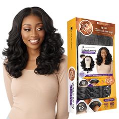 PRICES MAY VARY. Brand: Sensationnel Curls Kinks and Co. Kinky Edge Synthetic Hair 13x6 HD lace Hairline: 13 x 6 textured lace wig that can be parted in any direction Features:Synthetic Hair with high heat safe and HD lace and glueless with elastic wig band Available Styles : Body wave, Coily, Straight styles lenght and Colors: glueless wig with short or long hair length and basic, special balayage color options Sensationnel synthetic lace CKCO Kinky Edge wigs have a 13x6 inch HD lace wig that h Uni Graduation, Balayage Colors, Hd Lace Wig, Balayage Color, Glueless Wig, Hair Length, Wig Accessories, Synthetic Wig, Hd Lace