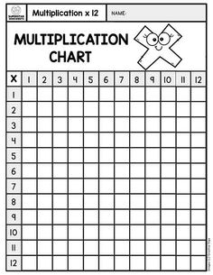 a printable worksheet for the addition chart, which includes numbers and symbols