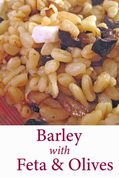 Barley with Feta & Olives