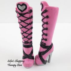 Draculaura Boots, Clay Teddy, Monster High Shoes, Outfits Gothic, Black Tall Boots, Emma Kate, Shopping Therapy, Barbie Vibes, Gothic Boots