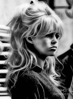 Brigitte Bardot Art Print featuring the mixed media Brigitte Bardot Collection #8 by Marvin Blaine Brigitte Bardot Hair, Bardot Hair, 60s Hair, 70s Hair, Long Blonde, Brigitte Bardot, Grunge Hair, White Photo, Big Hair