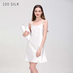 Silk Slip Nightgown for Women - SILKSER Silk Duvet Cover, Silk Nightwear, Silk Nightgown, Silk Sleepwear, Silk Bottoms, Nightgowns For Women, Skirt And Blouse, Silk Pajamas, Silk Slip