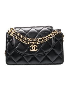 Chanel Shoulder BagBy Virginie ViardBlack LeatherIntrecciato Weave, Quilted Pattern & Chain-Link AccentGold-Tone HardwareChain-Link Shoulder StrapsCanvas Lining with Card SlotsSnap Closure at FrontIncludes Dust BagUnfortunately, due to restrictions, this item may not be eligible for shipping in all areas. Black Crossbody Bag Chanel, Quilted Pattern, Wallet On Chain, Cross Body Handbags, Chain Link, Quilt Patterns, Women Handbags, Weaving, Chanel