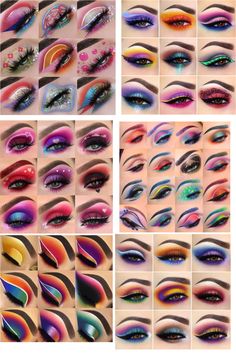 Disney Eye Makeup, Crazy Eye Makeup, Maquillage Yeux Cut Crease, Bold Eye Makeup, Natural Make Up Looks, Make Up Ideas, Cute Eye Makeup, Eye Makeup Pictures, Eye Makeup Steps