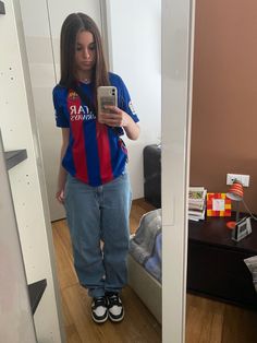 Barcelona Jersey, Barcelona Jerseys, Barcelona, Football, Outfit Inspo, Quick Saves, American Football