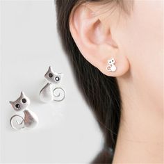 Dear friends, if you do not receive the product or have any problems after receiving the product, please do not give us bad comments, please contact us at the first time, we will give you a satisfactory reply. Small Black Cat, Cat Earring, Stud Women, Black Cat Earrings, Club Dance, Cat Earrings Studs, Cocktail Club, Jewellery Gifts, Cat Animal